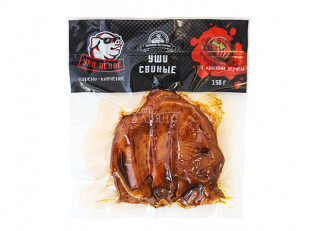 Колбаски МИНИ с сыром с/к (100 гр): Ухо целое с красным перцем (150 гр.)