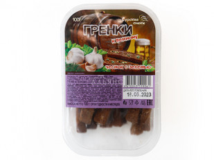 Диспенсеры для снеков: Сурские гренки Чеснок с зеленью (100 гр)