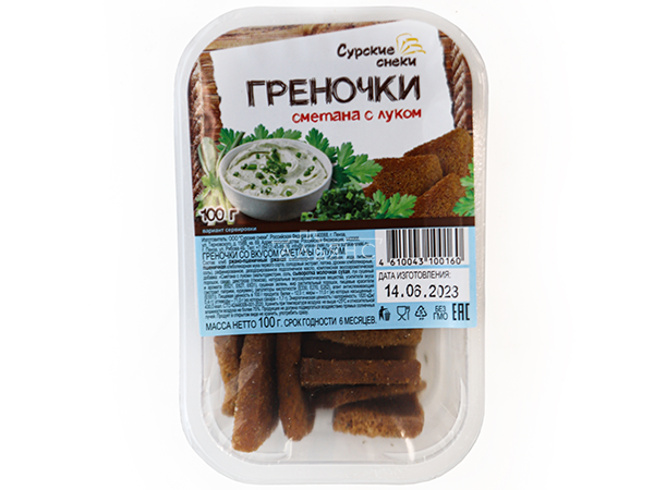 Сурские гренки Сметана с луком (100 гр) в Брянске