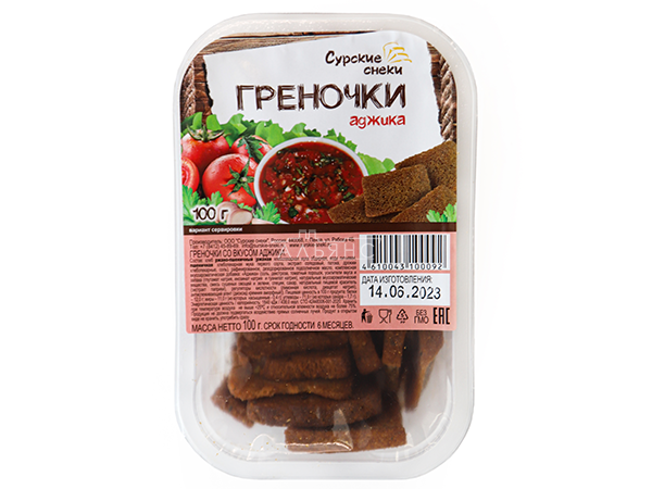 Сурские гренки с Аджикой (100 гр) в Брянске