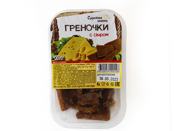 Сурские гренки со вкусом Сыра (100 гр) в Брянске