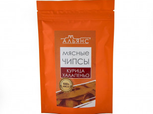 Японские снеки и крекеры: Мясо (АЛЬЯНС) вяленое курица с халапеньо (50 гр)