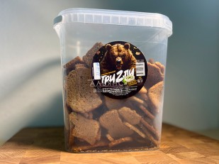 Арахис в глазури: Ведро Ржаные гренки со вкусом Сметана зелень (1 кг)