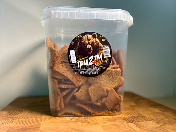 Ведро Ржаные гренки со вкусом Крылышки Барбекю (1 кг) в Брянске