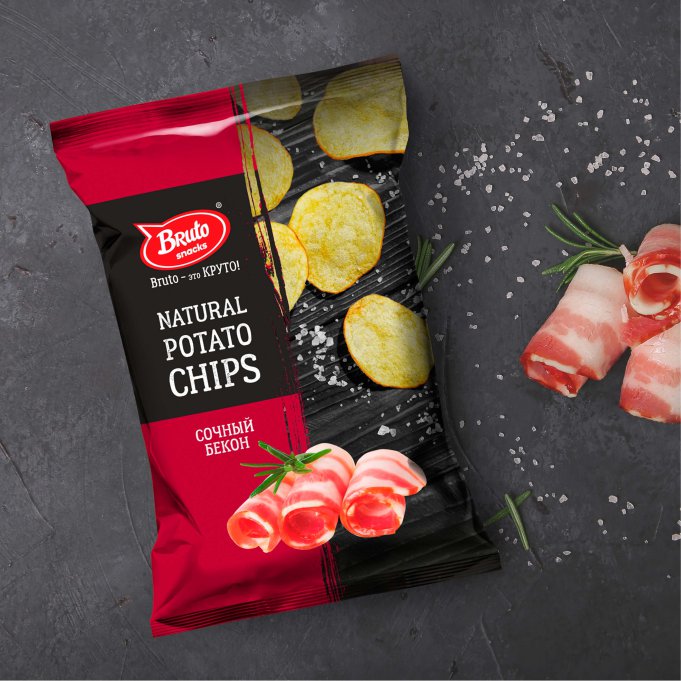 Картофель «Бруто» со вкусом бекона 130 гр. в Брянске