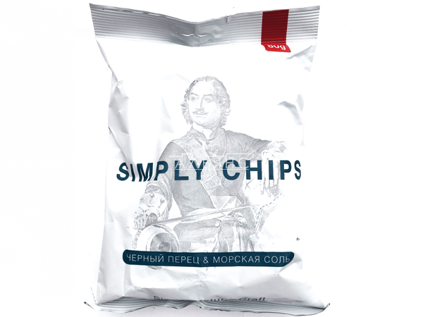 Картофельные чипсы "Simple chips" Морская соль и черный перец 80 гр. в Брянске